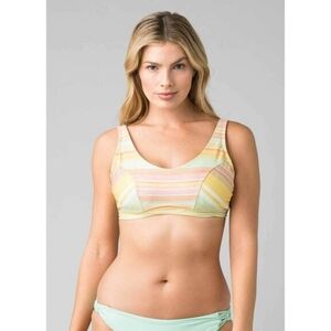 Women's prAna Abella D-Cup Bralette Bikini Top Amber Pontoon Size XL 40D NWT $70